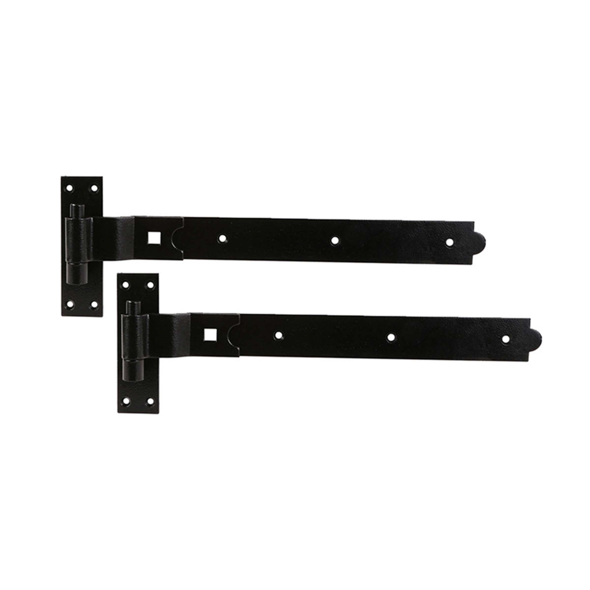 Hook And Band Hinge - Cranked 10" - 250mm Black | Yester Home