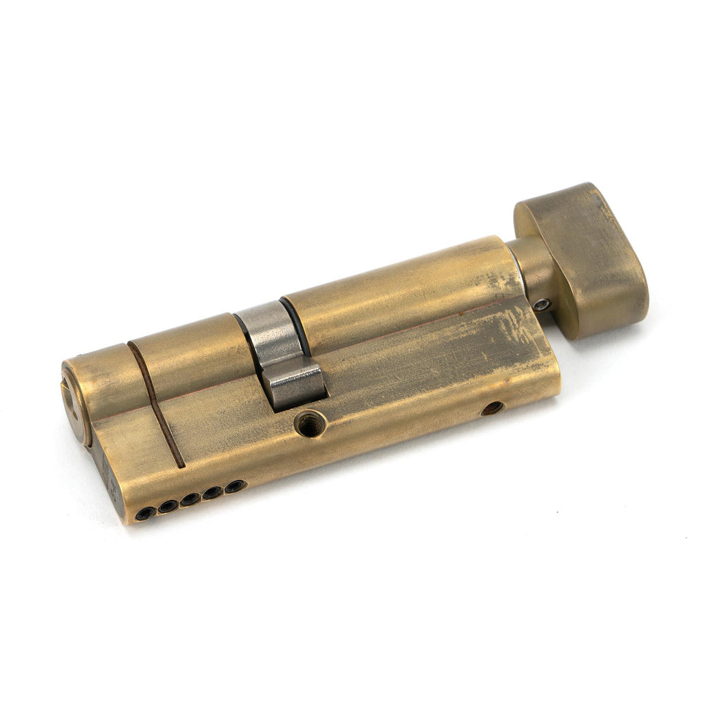 Aged Brass 35/45T 5pin Euro Cylinder/Thumbturn | From The Anvil - Euro Cylinders - From The Anvil - Yester Home