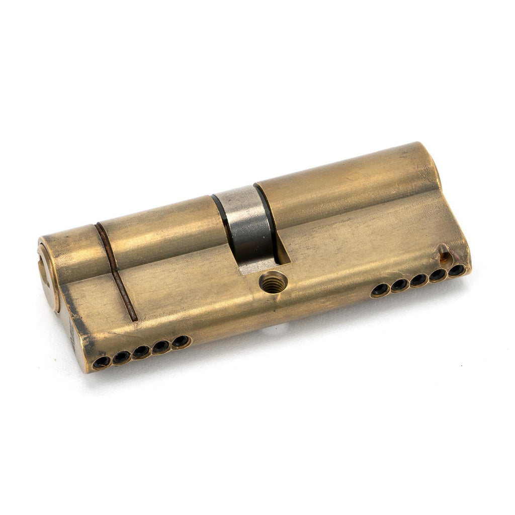 Aged Brass 40/40 5pin Euro Cylinder | From The Anvil - Euro Cylinders - From The Anvil - Yester Home