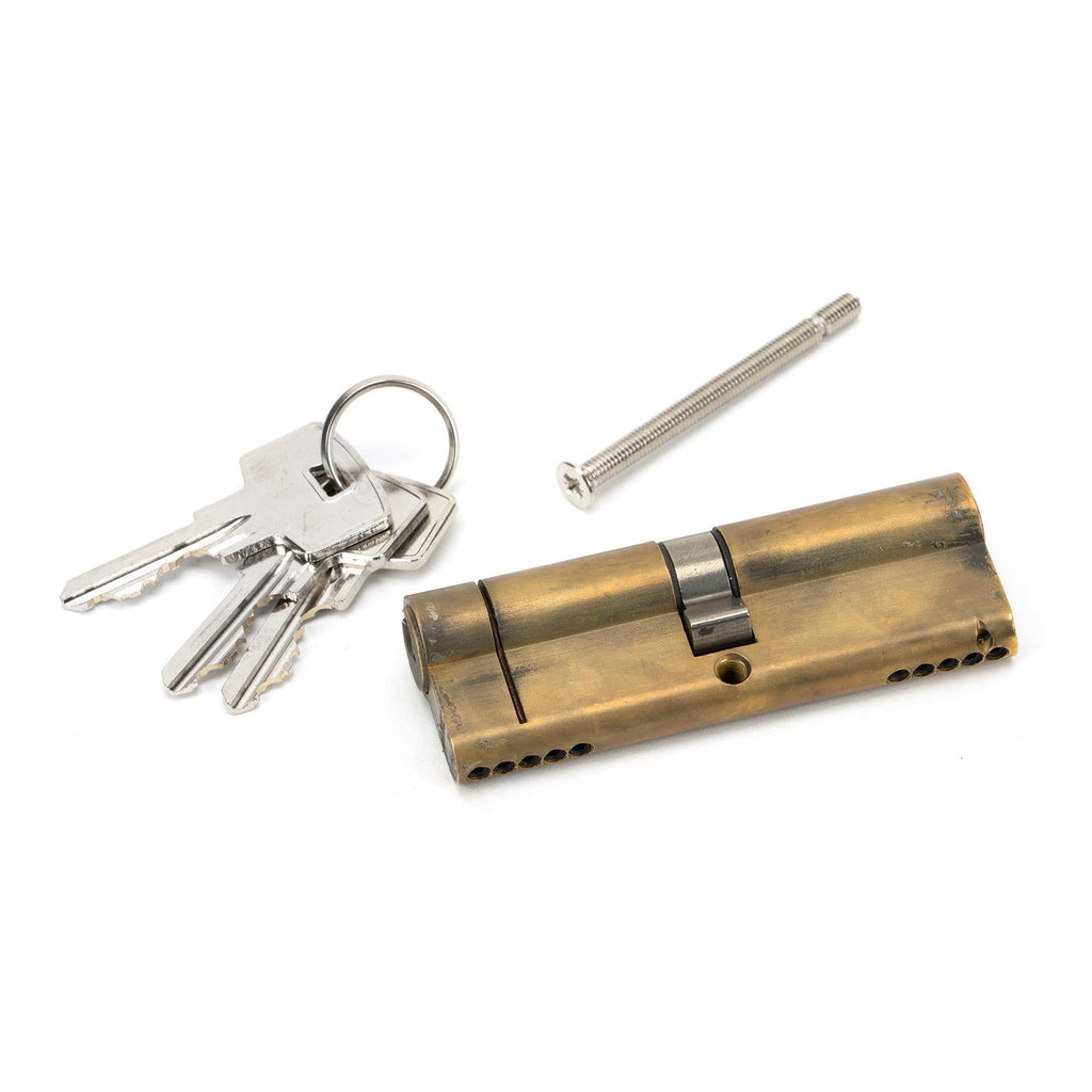 Aged Brass 45/45 5pin Euro Cylinder | From The Anvil - Euro Cylinders - From The Anvil - Yester Home