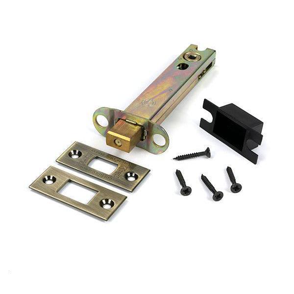 Aged Brass 5" Heavy Duty Tubular Deadbolt - Deadlocks & Deadbolts - From The Anvil - Yester Home