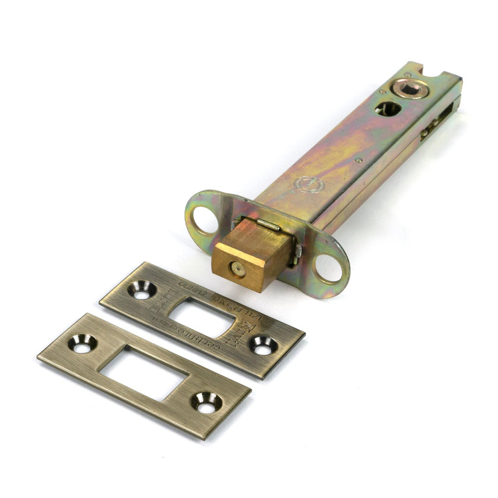 Aged Brass 5" Heavy Duty Tubular Deadbolt - Deadlocks & Deadbolts - From The Anvil - Yester Home