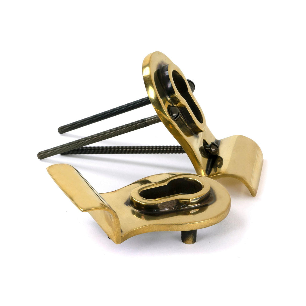 Aged Brass 50mm Euro Door Pull (Back to Back fixings) | From The Anvil - Euro Pulls - From The Anvil - Yester Home