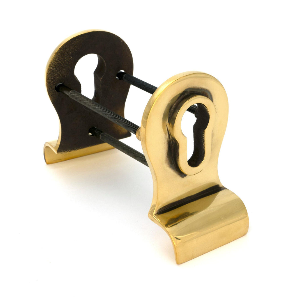 Aged Brass 50mm Euro Door Pull (Back to Back fixings) | From The Anvil - Euro Pulls - From The Anvil - Yester Home
