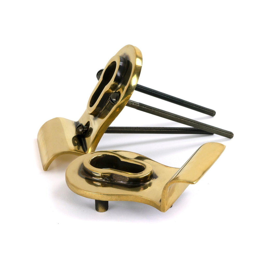 Aged Brass 50mm Euro Door Pull (Back to Back fixings) | From The Anvil - Euro Pulls - From The Anvil - Yester Home
