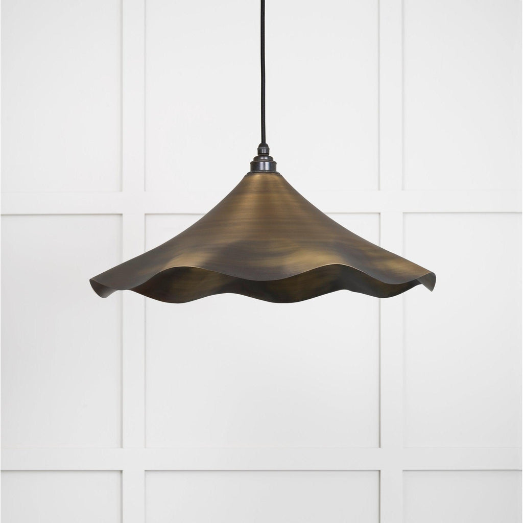 Aged Brass Flora Pendant | From The Anvil-Ceiling Pendants-Yester Home