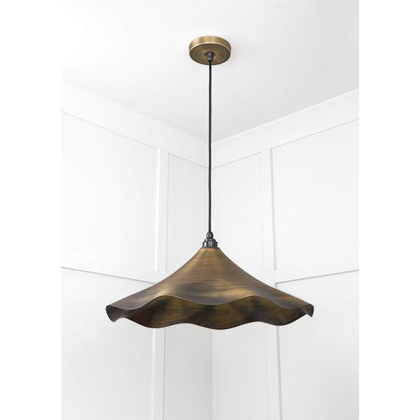 Aged Brass Flora Pendant | From The Anvil-Ceiling Pendants-Yester Home