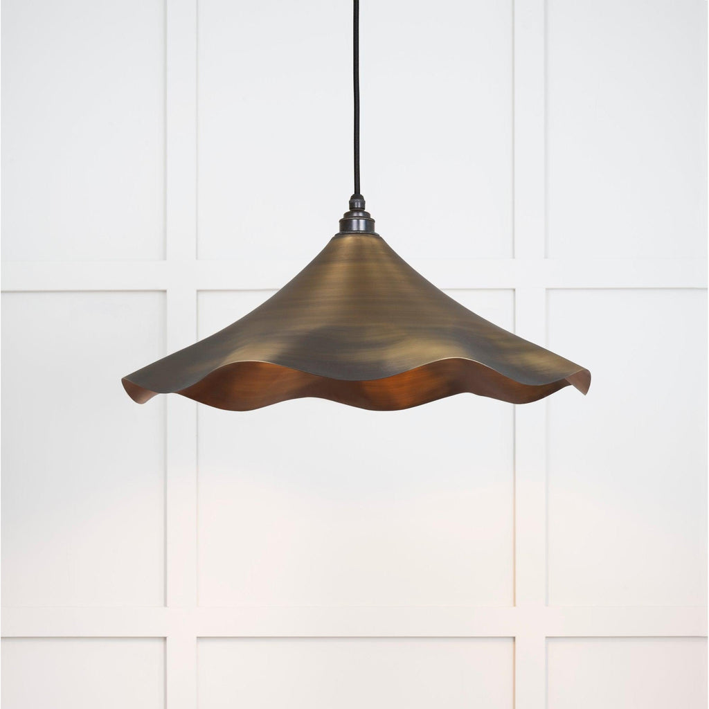 Aged Brass Flora Pendant | From The Anvil-Ceiling Pendants-Yester Home