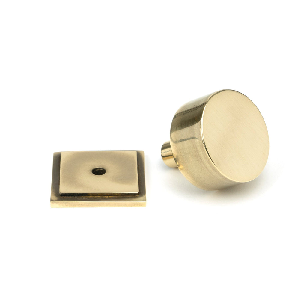 Aged Brass Kelso Cabinet Knob - 32mm (Square) | From The Anvil-Cabinet Knobs-Yester Home