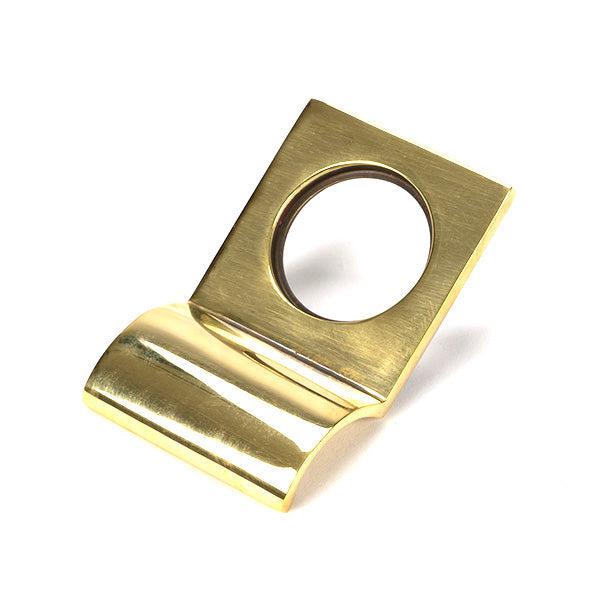 Aged Brass Rim Cylinder Pull | From The Anvil-Rim Cylinder Pulls-Yester Home