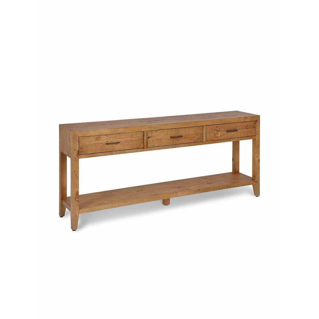 Ashwell Console Table | 3 Drawer | Natural-Consoles & Sideboards-Yester Home