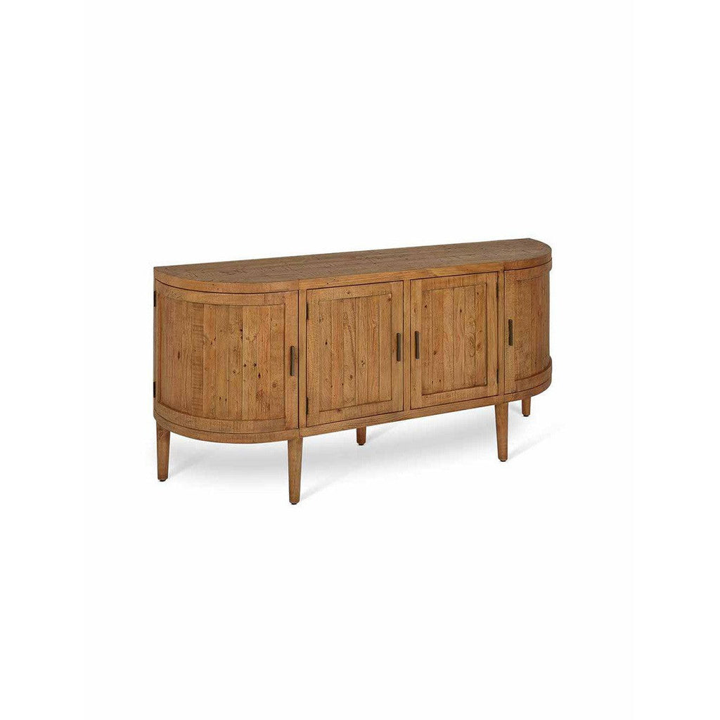 Ashwell Curved Sideboard | Natural-Consoles & Sideboards-Yester Home