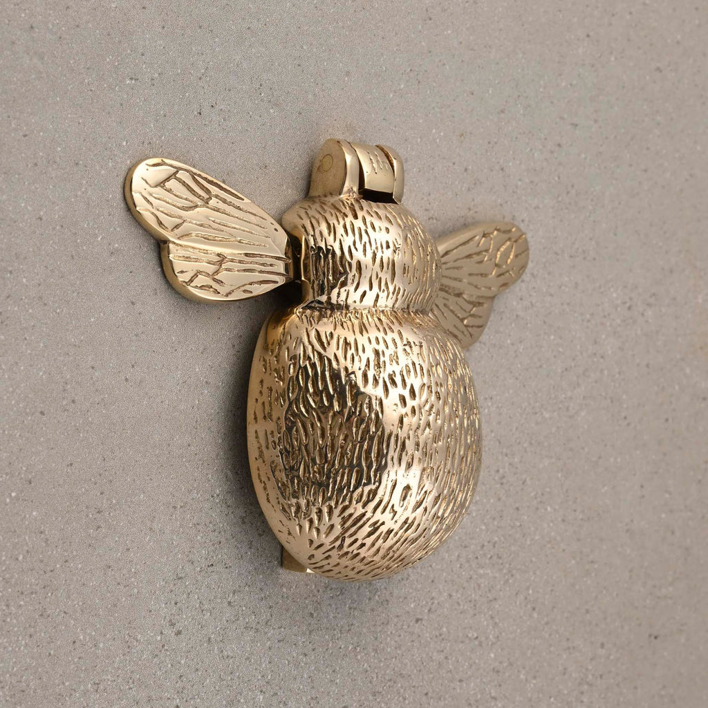 Bumblebee Door Knocker | Solid Brass-Door Knocker-Yester Home