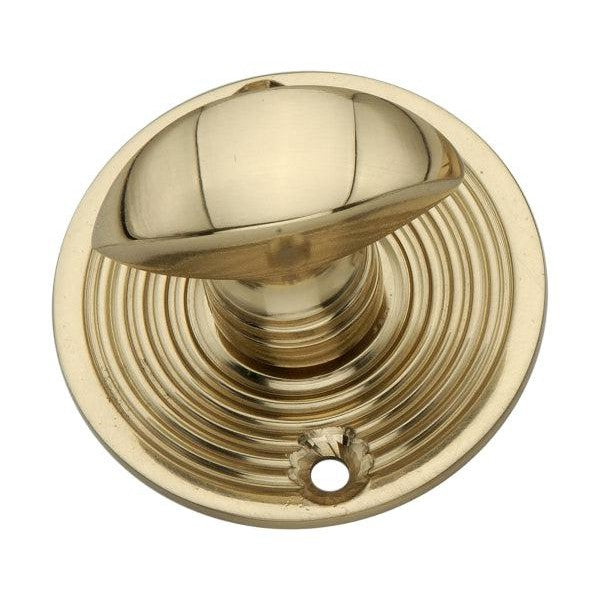 Beehive Turn & Release Polished Brass-Thumbturns-Yester Home