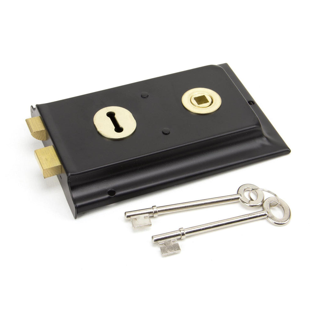 Beeswax Rim Lock & Cast Iron Cover | From The Anvil - Rim Locks & Latches - From The Anvil - Yester Home