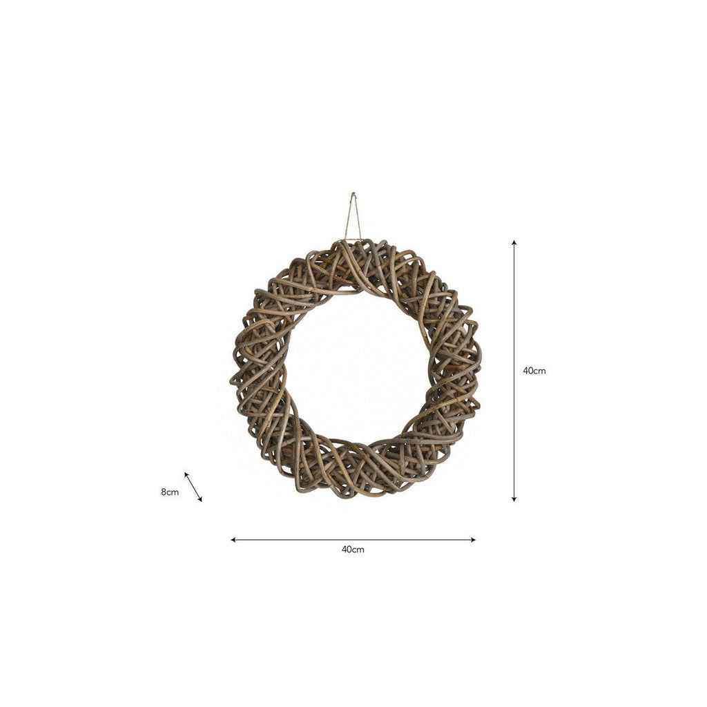 Bembridge Door Wreath | 40cm | Natural - Home Accessories - Garden Trading - Yester Home