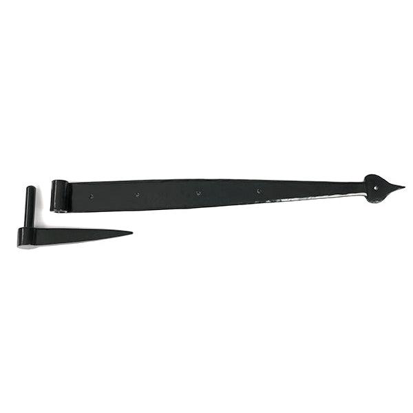 Black 24" Band & Spike Hinge (Pair) | From The Anvil-Hook & Band Hinges-Yester Home