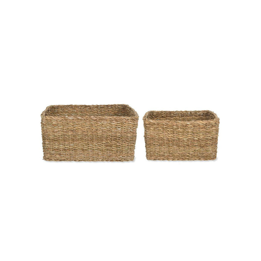 Brading Rectangular Baskets | Set of 2 | Natural PRE-ORDER Stock expected Mid July - Baskets - Garden Trading - Yester Home