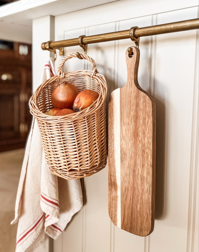 Brass Hanging Rails - Kitchen