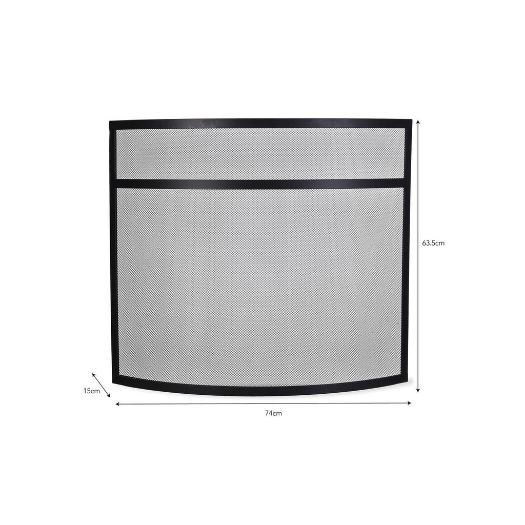 Bretforton Firescreen | Small | Black - Fire Screens - Garden Trading - Yester Home