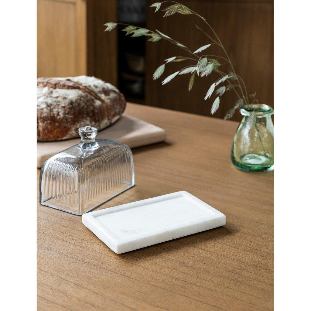 Brompton Butter Dish | White Pre-Order Stock expected MID MAY - Kitchen Accessories - Garden Trading - Yester Home