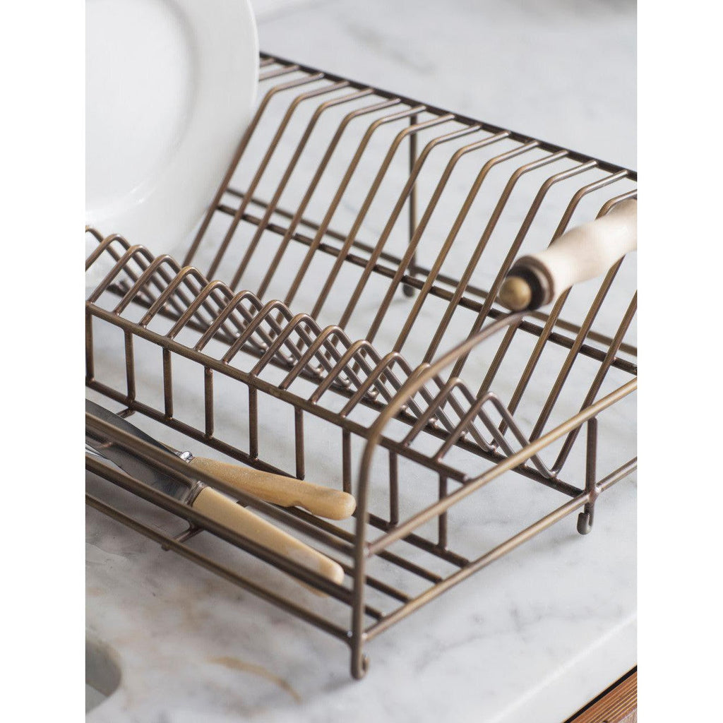 Brompton Dish Rack | Antique Brass - Kitchen Storage - Garden Trading - Yester Home