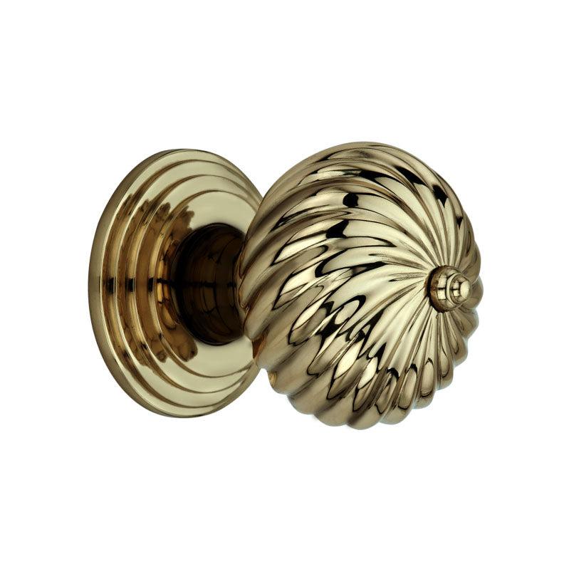 Burcot Mortice Door Knob Aged Brass-Mortice Door Knobs-Yester Home