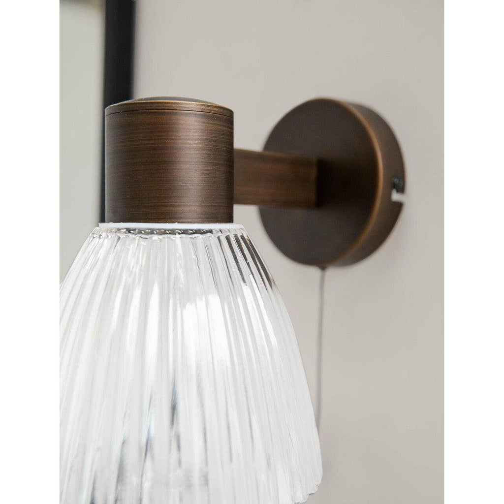 Campden Bathroom Wall Light | Antique Bronze-Bathroom Lights-Yester Home