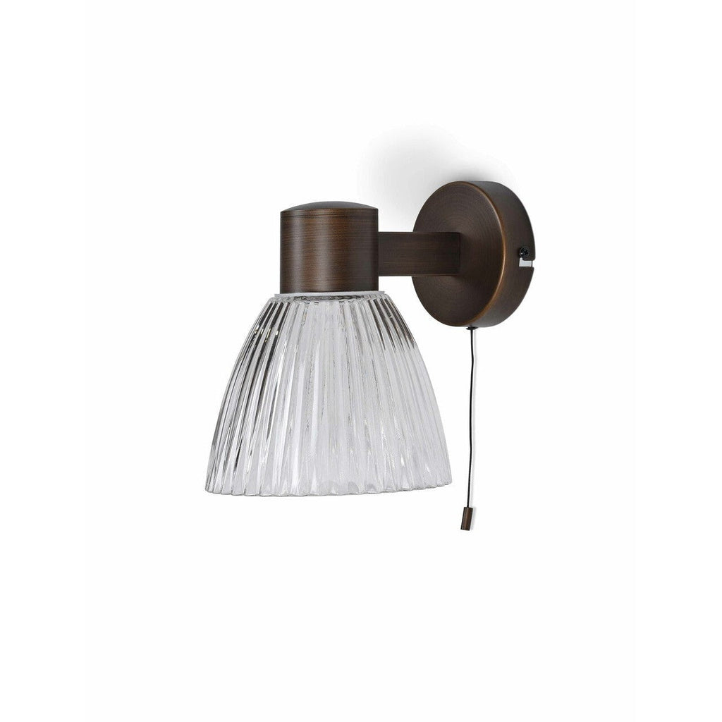 Campden Bathroom Wall Light | Antique Bronze-Bathroom Lights-Yester Home