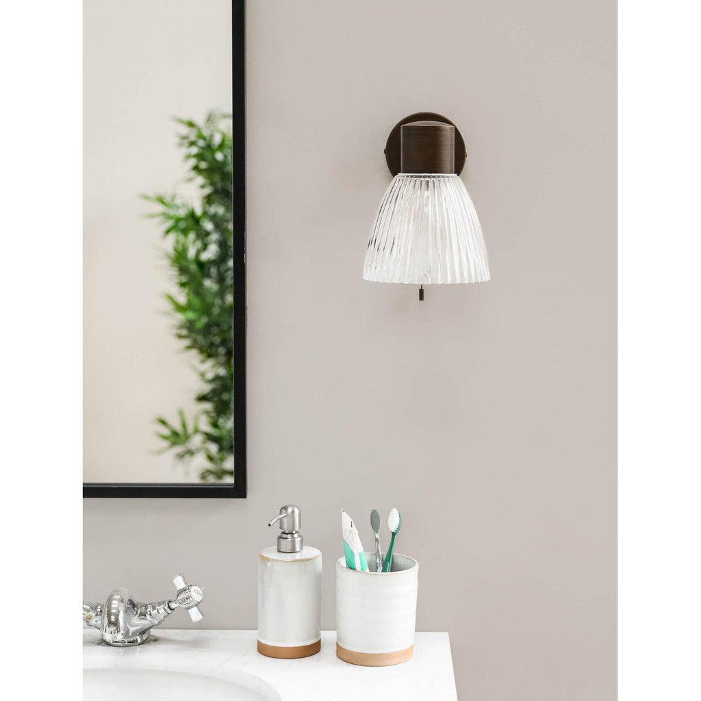 Campden Bathroom Wall Light | Antique Bronze-Bathroom Lights-Yester Home