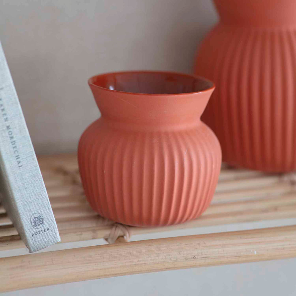 Ceramic Linear Vase-Vases-Yester Home