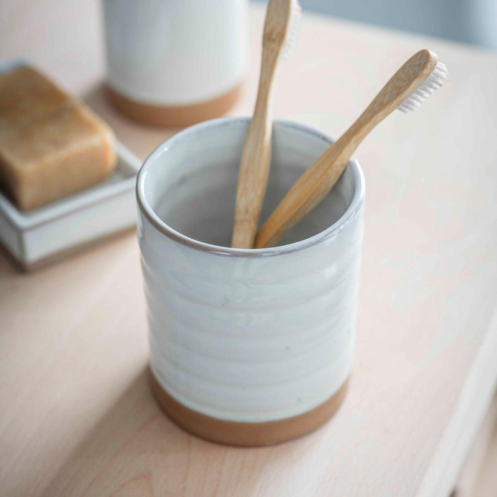 Ceramic Vathy Toothbrush Holder-Toothbrush Holder-Yester Home