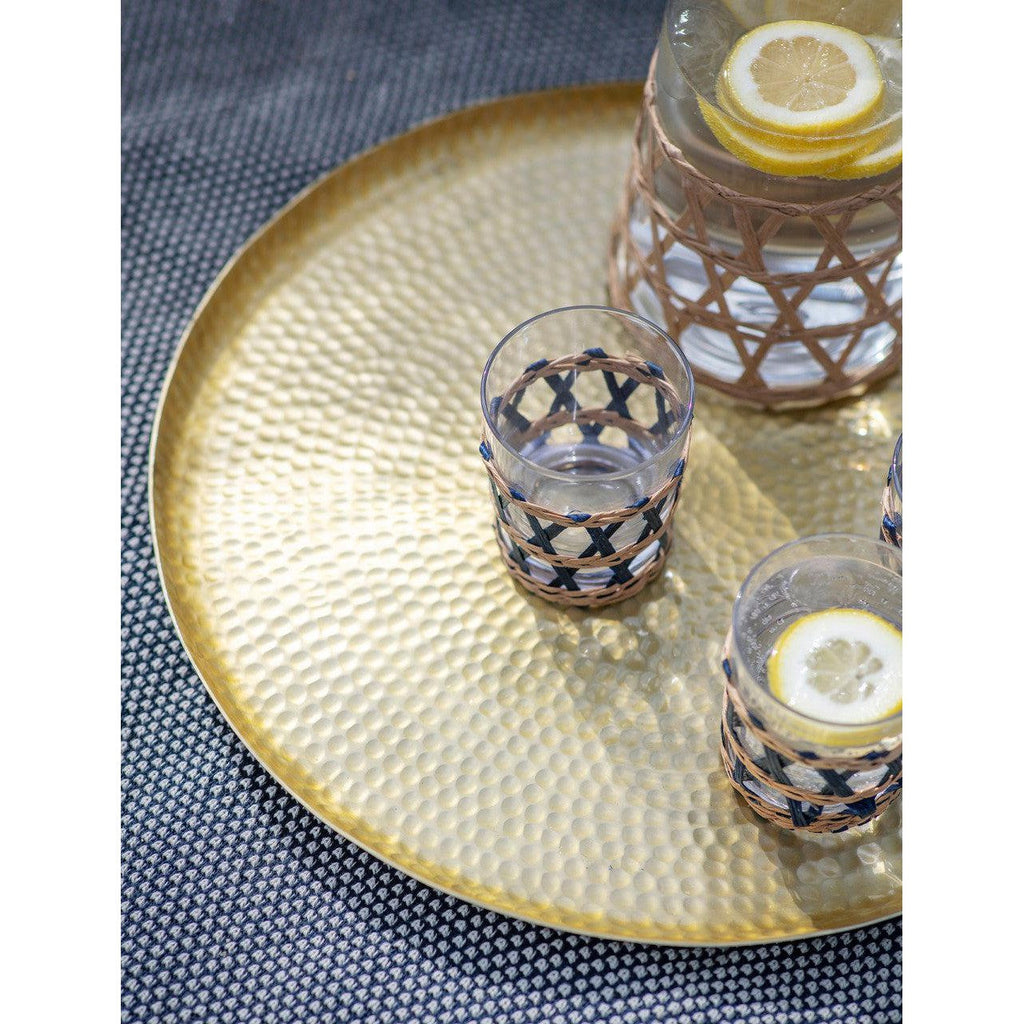 Charlton Hammered Tray | Brass Finish - Drinks & Barware - Garden Trading - Yester Home