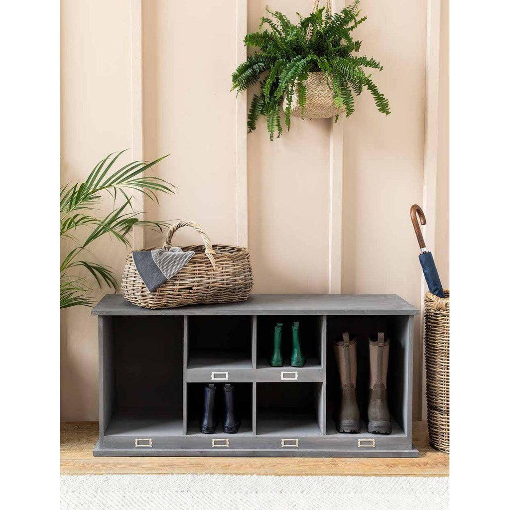 Chedworth Welly Locker | Low | Charcoal - Shoe Storage - Garden Trading - Yester Home