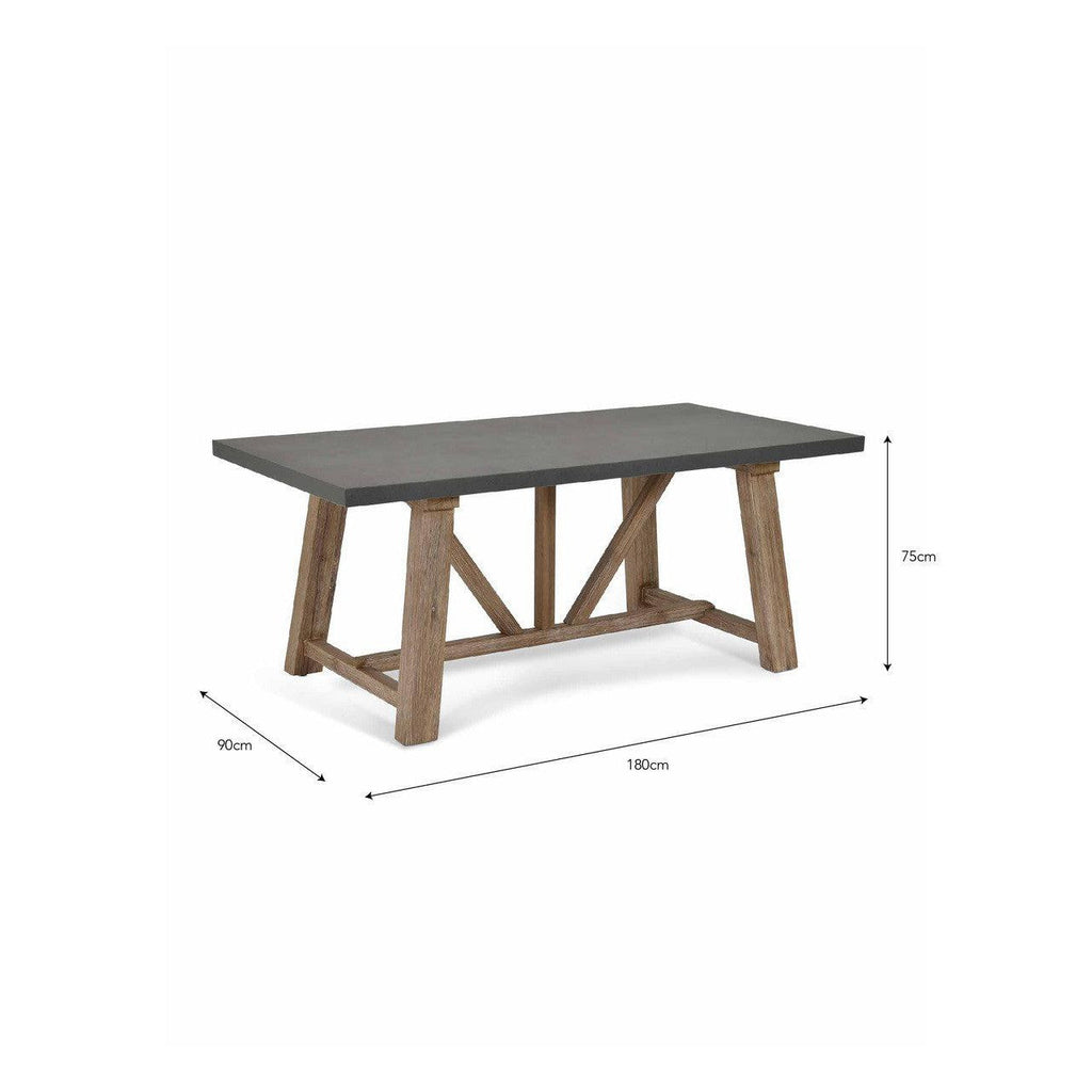 Chilford Dining Table | Small | Grey-Outdoor Dining Tables & Sets-Yester Home