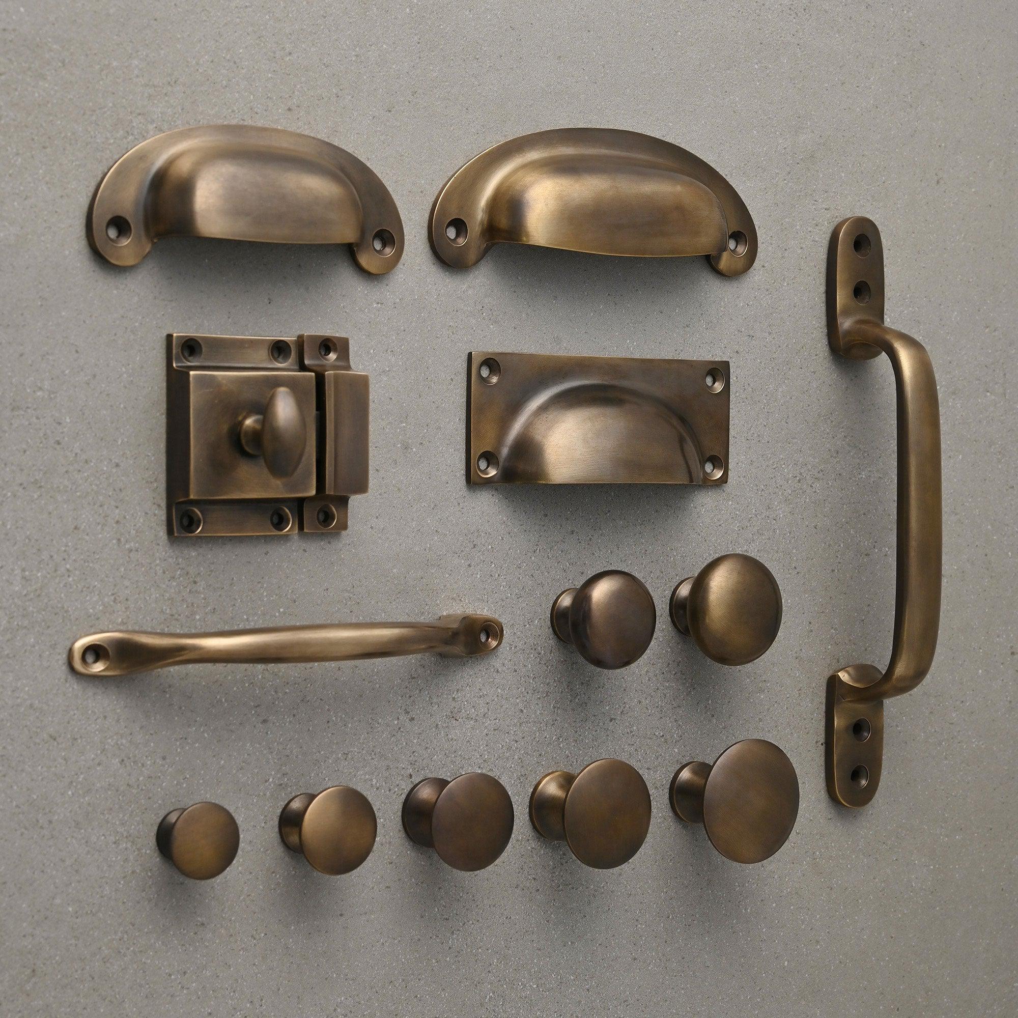 Antique Brass Handles, Kitchen Cabinet Pulls and Knobs