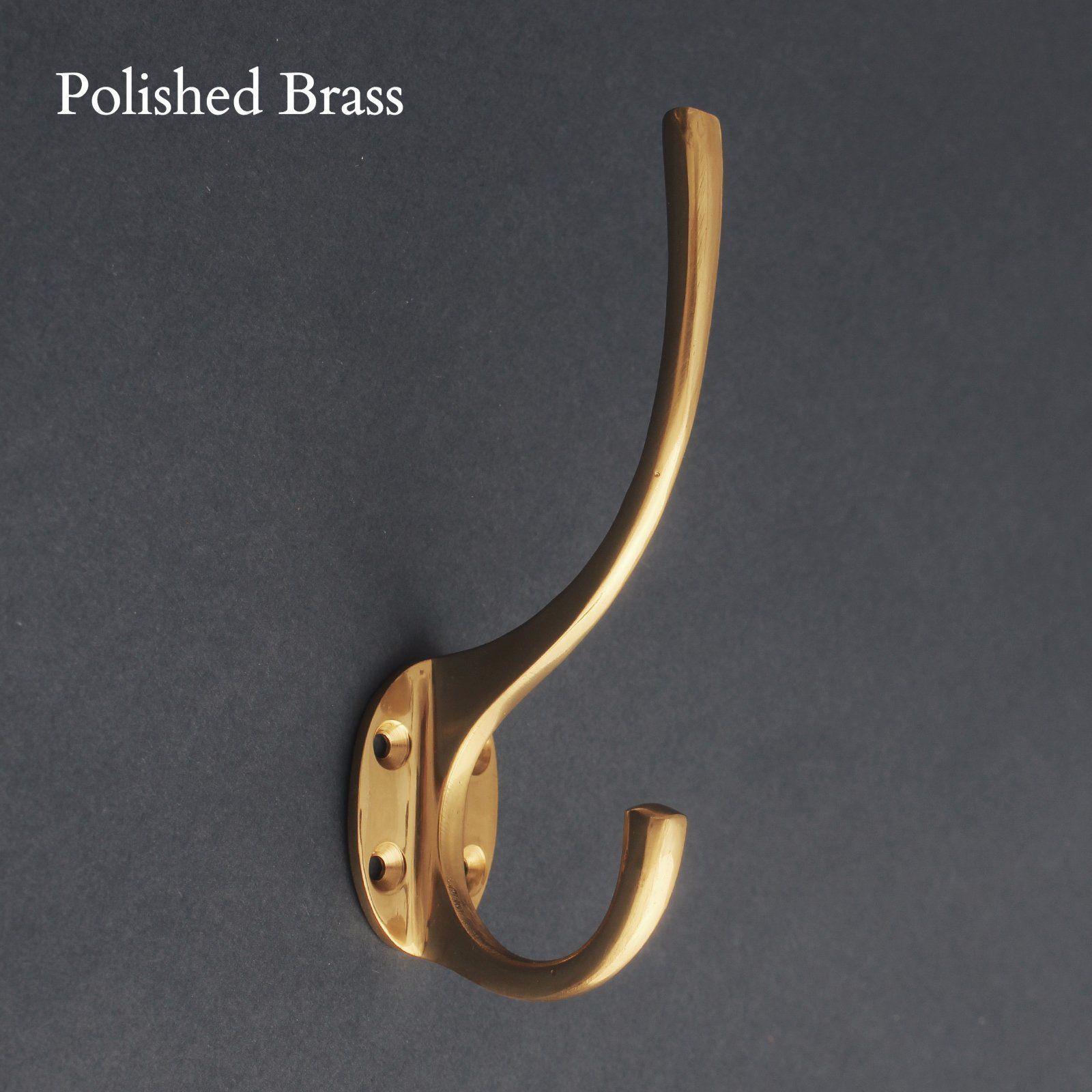 4 Wall Hook, Brass – Asher + Rye