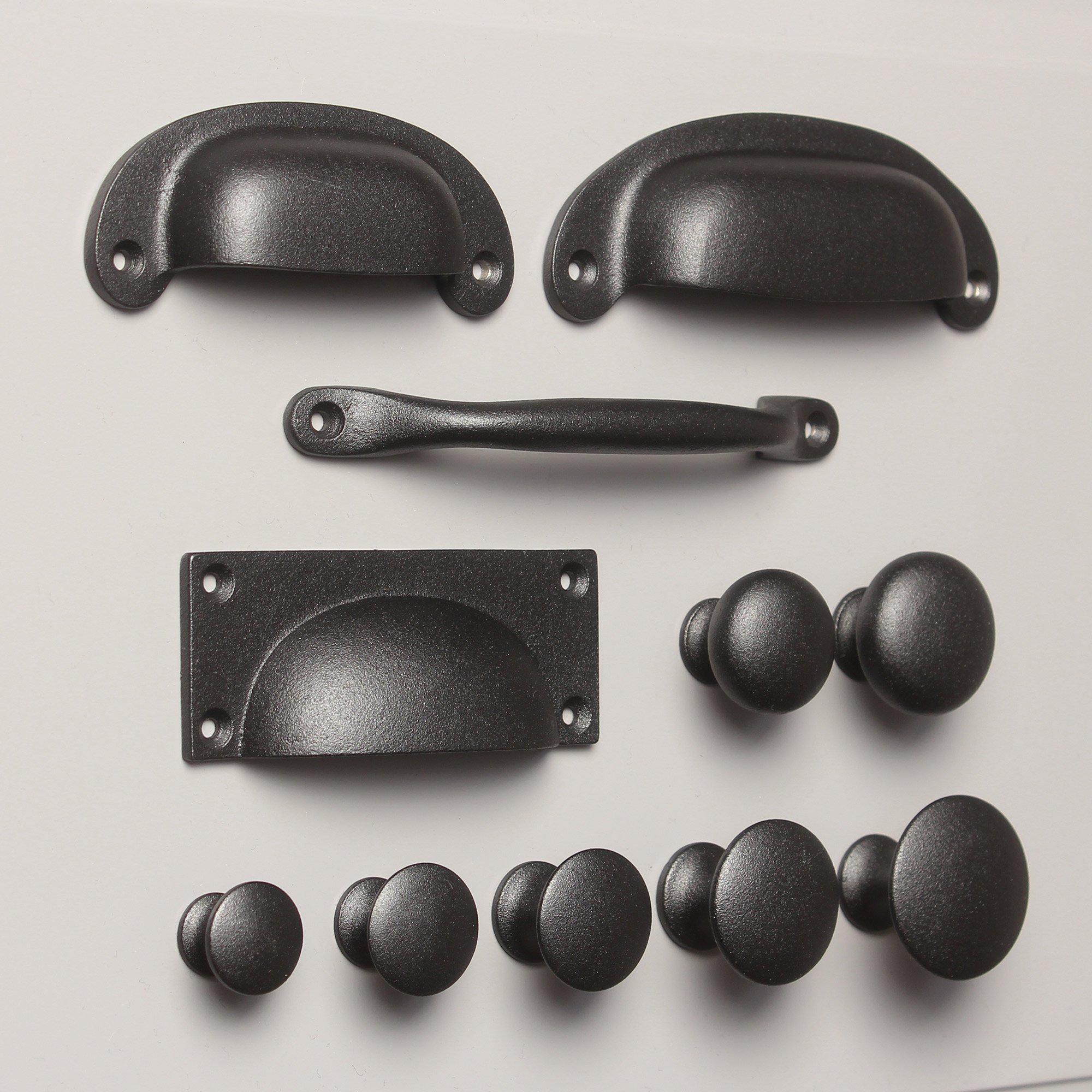 Black kitchen cupboard handles online