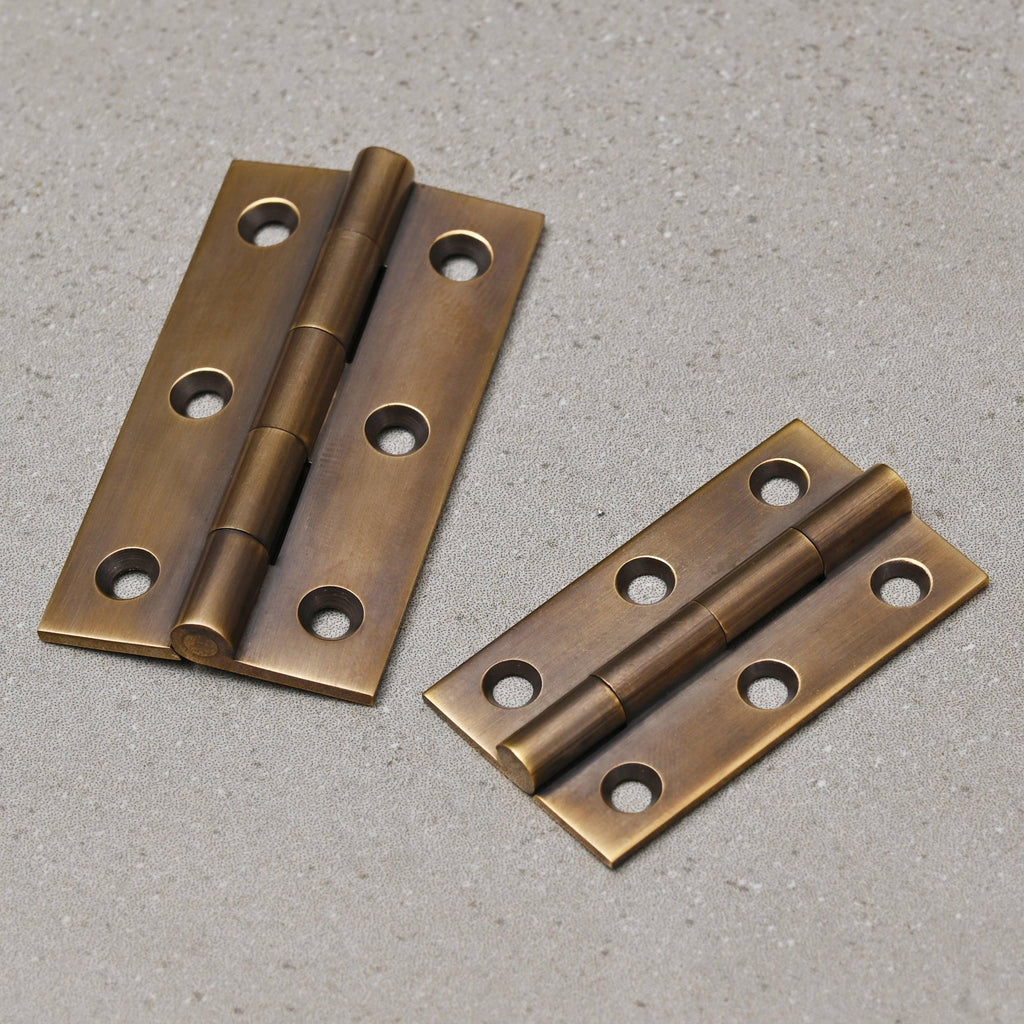 Classic Cupboard Butt Hinge | Aged Brass (Sold in Singles)-Butt Hinges-Yester Home