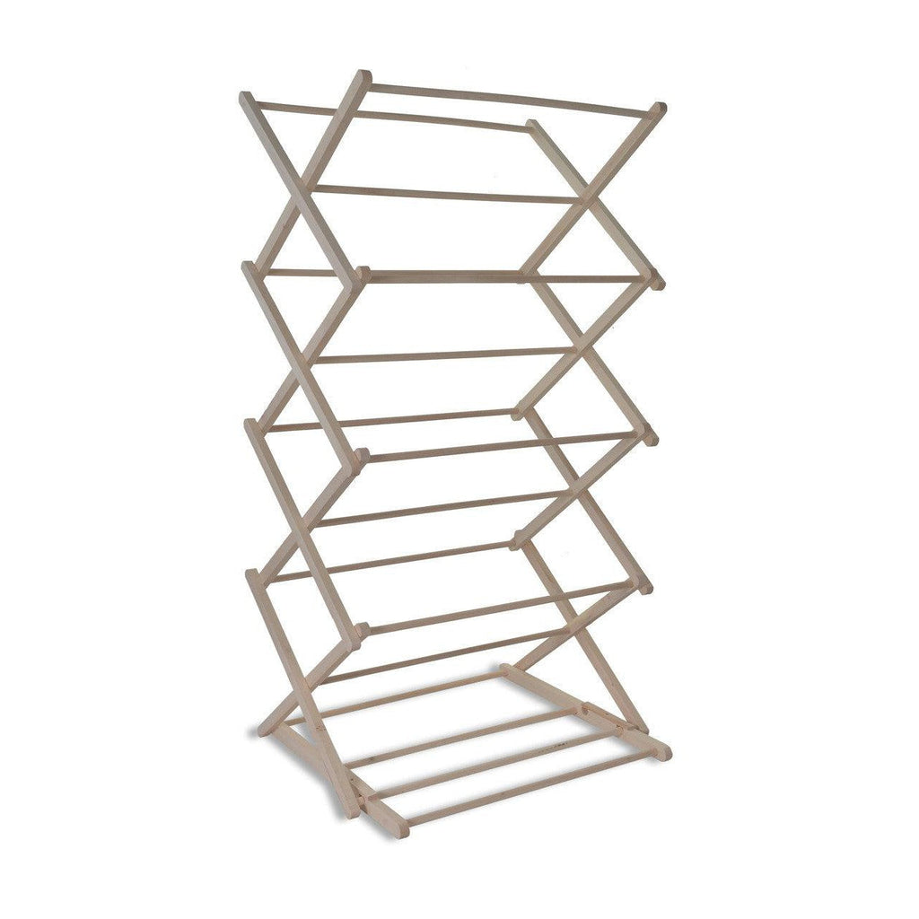 Classic Folding Wooden Clothes Horse | Natural - Laundry & Ironing - Garden Trading - Yester Home