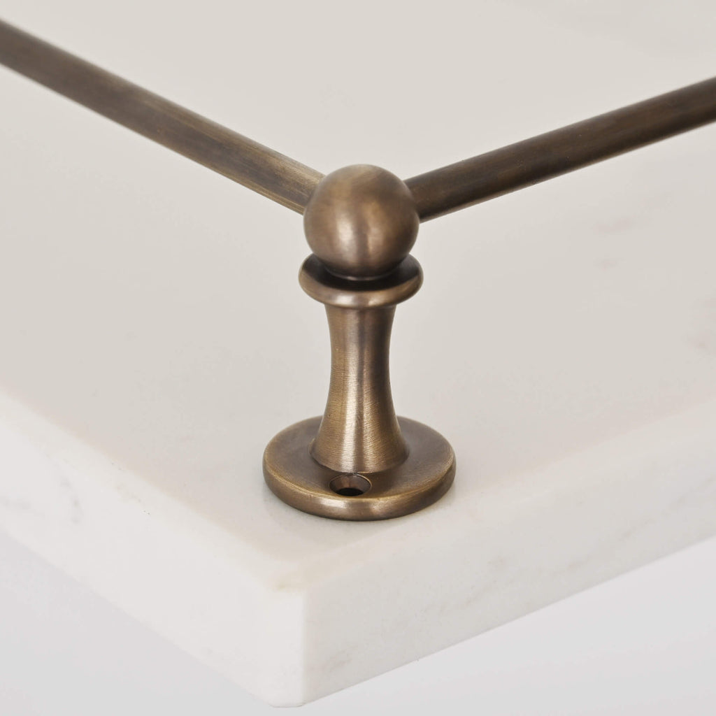 Classic Aged Brass Gallery Shelf Rail-Gallery Rails-Yester Home