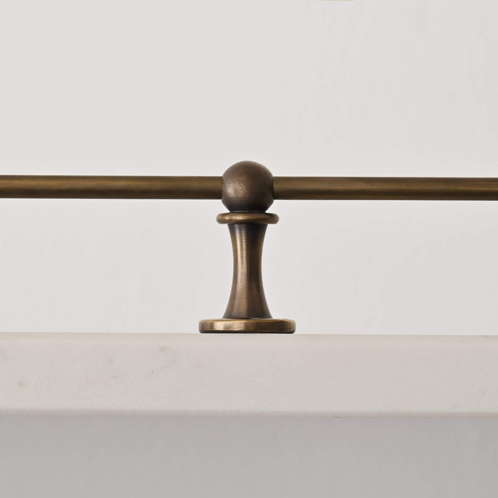 Classic Aged Brass Gallery Shelf Rail-Gallery Rails-Yester Home