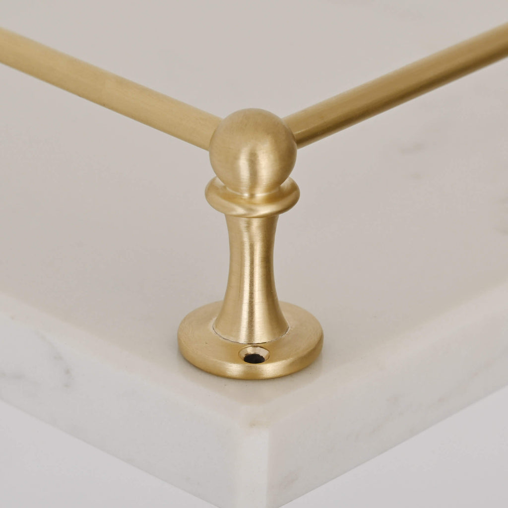 Classic Brushed Satin Brass Gallery Shelf Rail-Gallery Rails-Yester Home