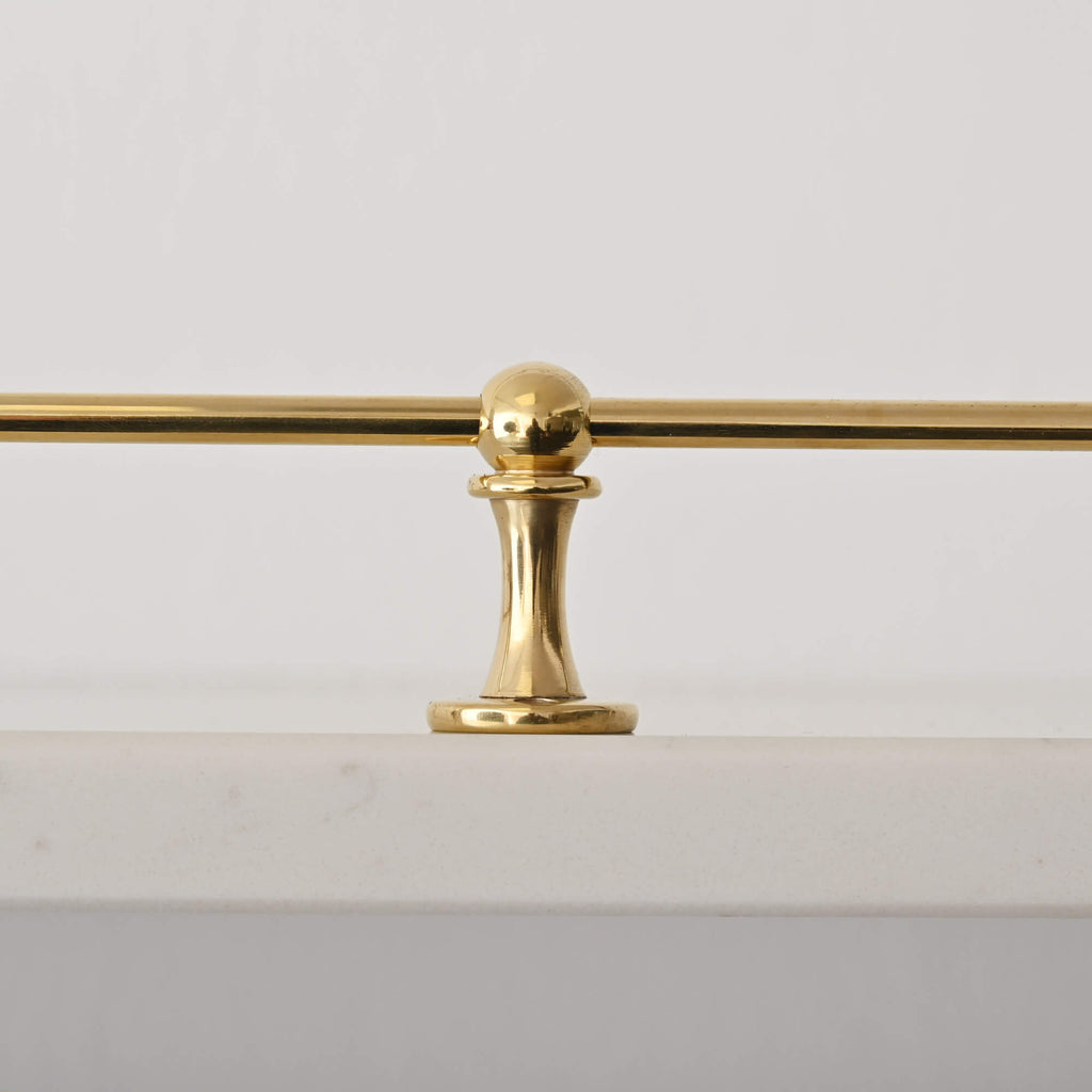 Classic Polished Brass Gallery Shelf Rail-Gallery Rails-Yester Home