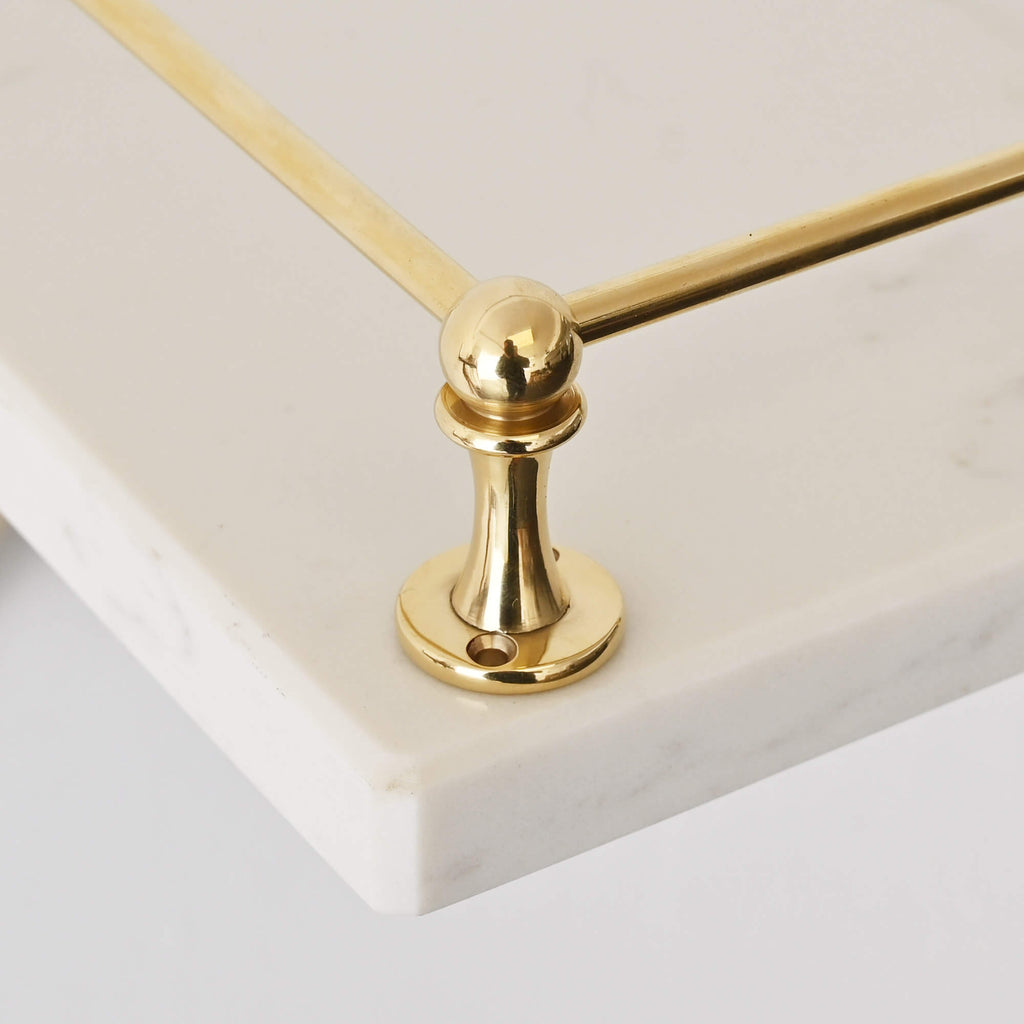 Classic Polished Brass Gallery Shelf Rail-Gallery Rails-Yester Home