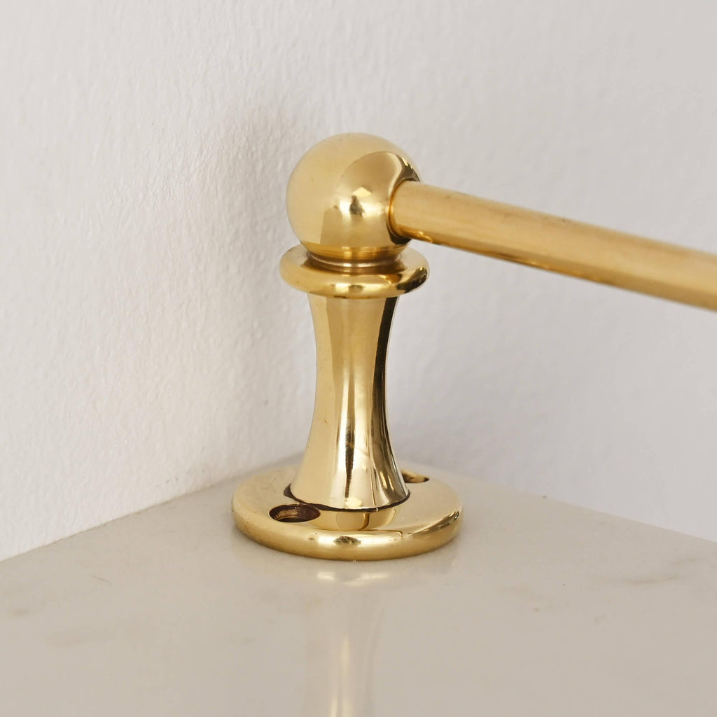 Classic Polished Brass Gallery Shelf Rail-Gallery Rails-Yester Home