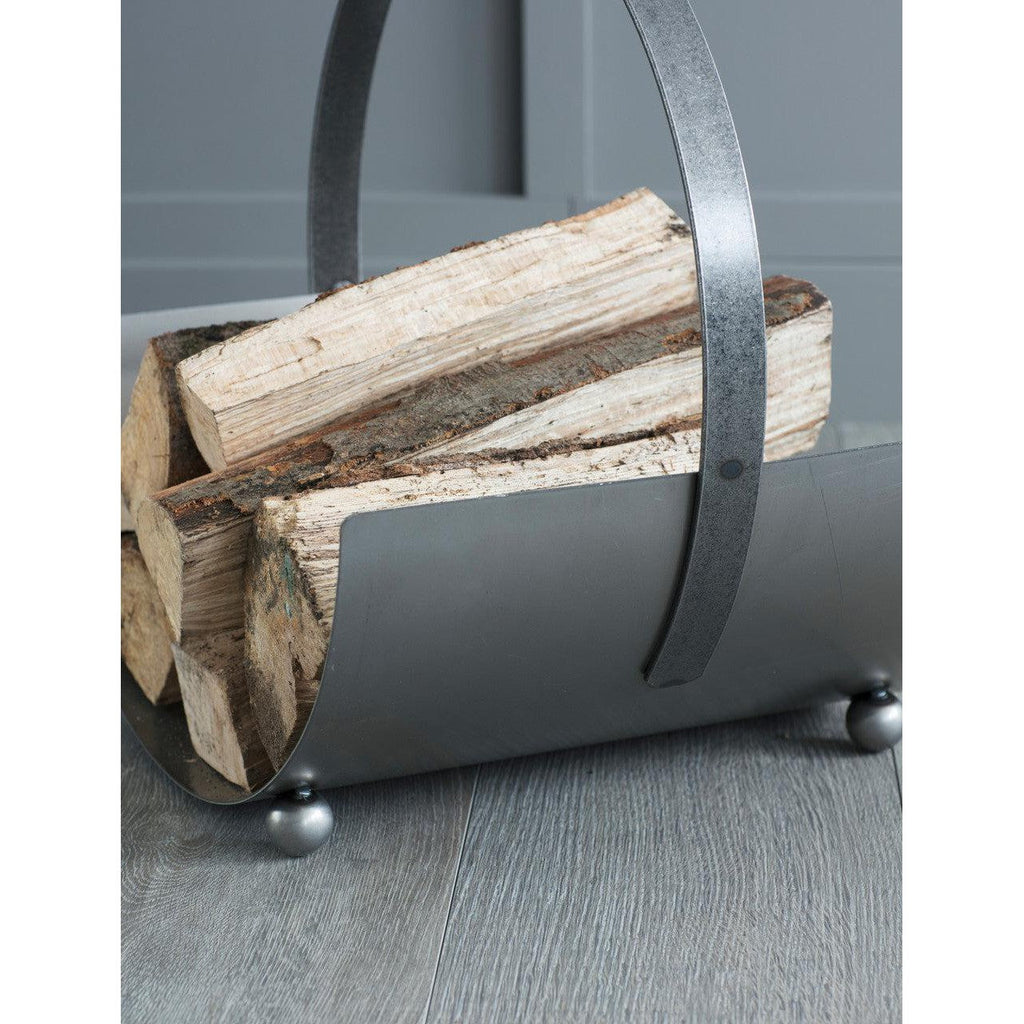 Classic Lodge Round Log Carrier | Small - Log Storage & Baskets - Garden Trading - Yester Home