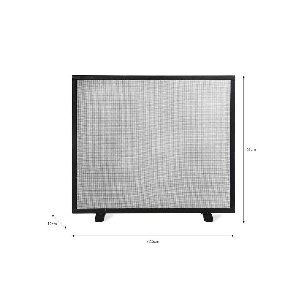 Classic Rectangular Firescreen | Black - Fire Screens - Garden Trading - Yester Home