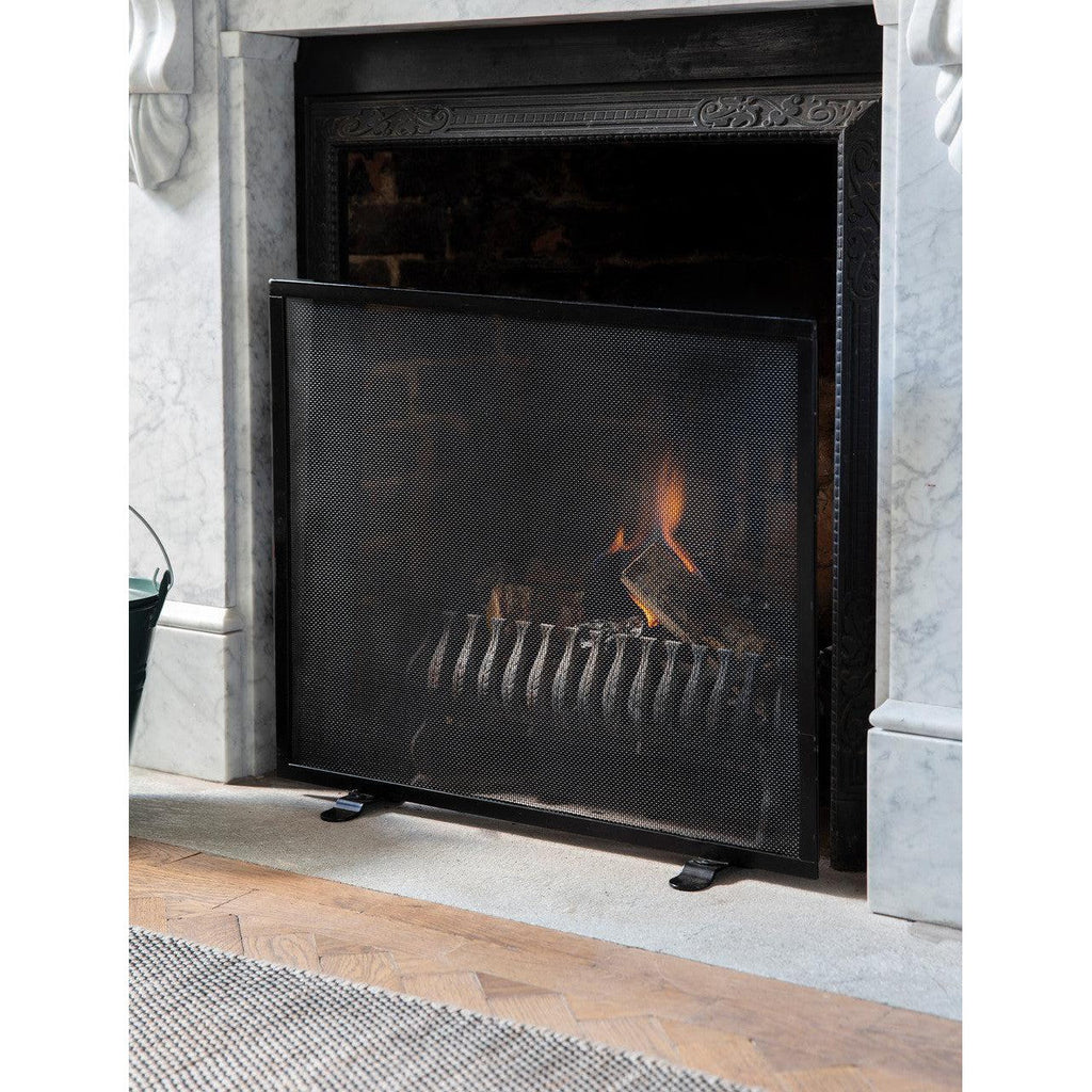 Classic Rectangular Firescreen | Black - Fire Screens - Garden Trading - Yester Home