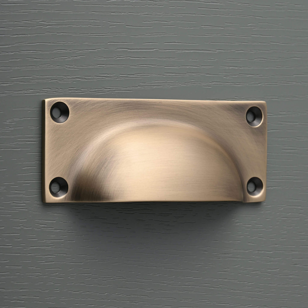 Classic Aged Brushed Brass Cupboard Handles-Cabinet Knobs-Yester Home